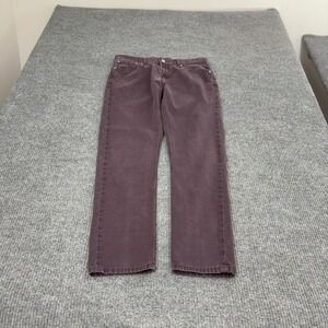 Levis 508 Jeans Mens 32x32 Purple Cotton Corduroy Tapered Casual Streetwear